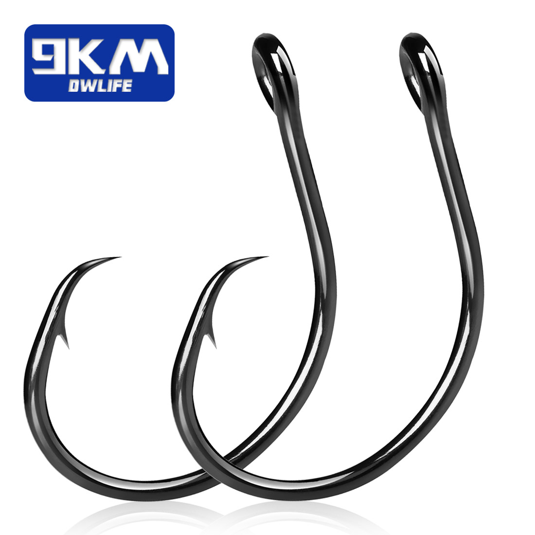 Fishing Hook Offset - 9KM 25-50 stuks Inline Wide Gap