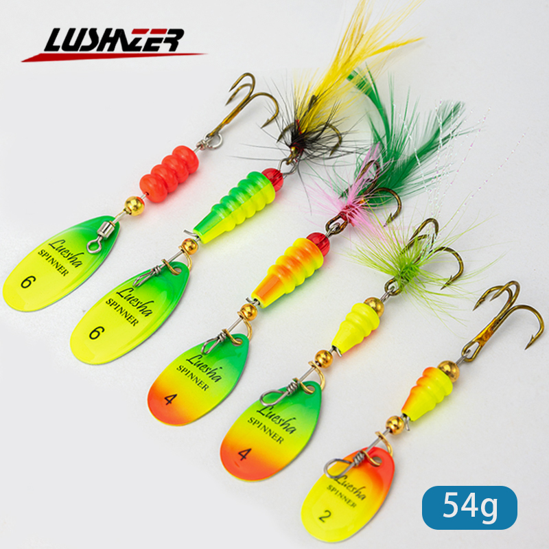 LUSHAZER 5 stks/partij Spinner - Fishing Hook Treble recensie en prijs
