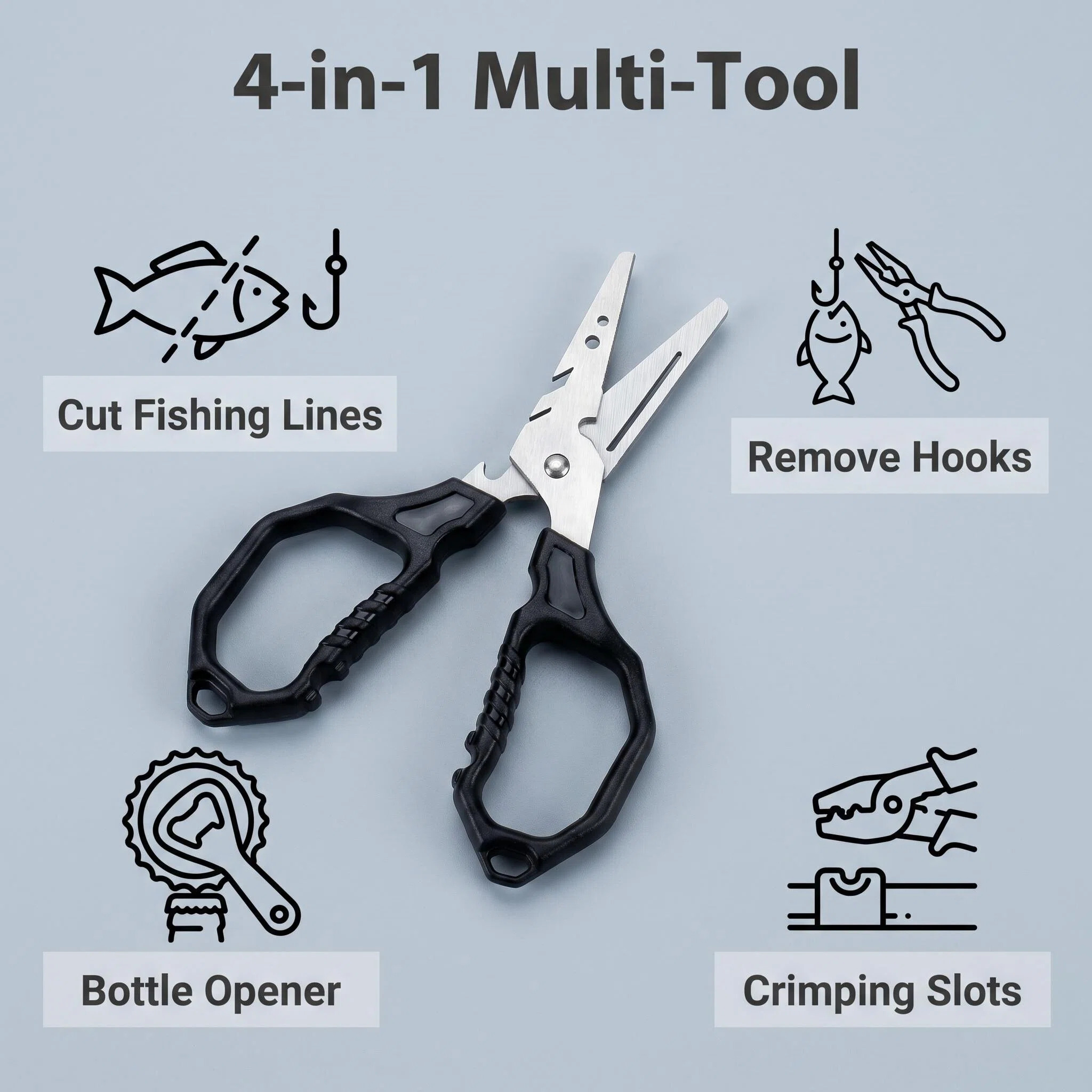 Multifunctionele visschaar van - Fishing Hook Sharpener recensie en prijs