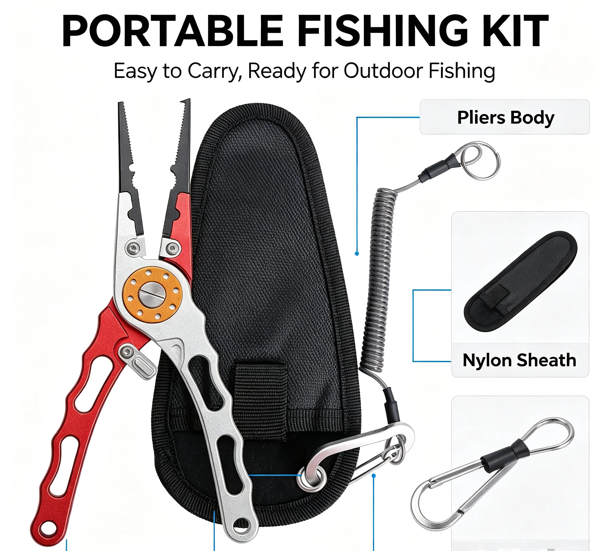 Lange, aluminium tang voor het - Fishing Hook Remover recensie en prijs